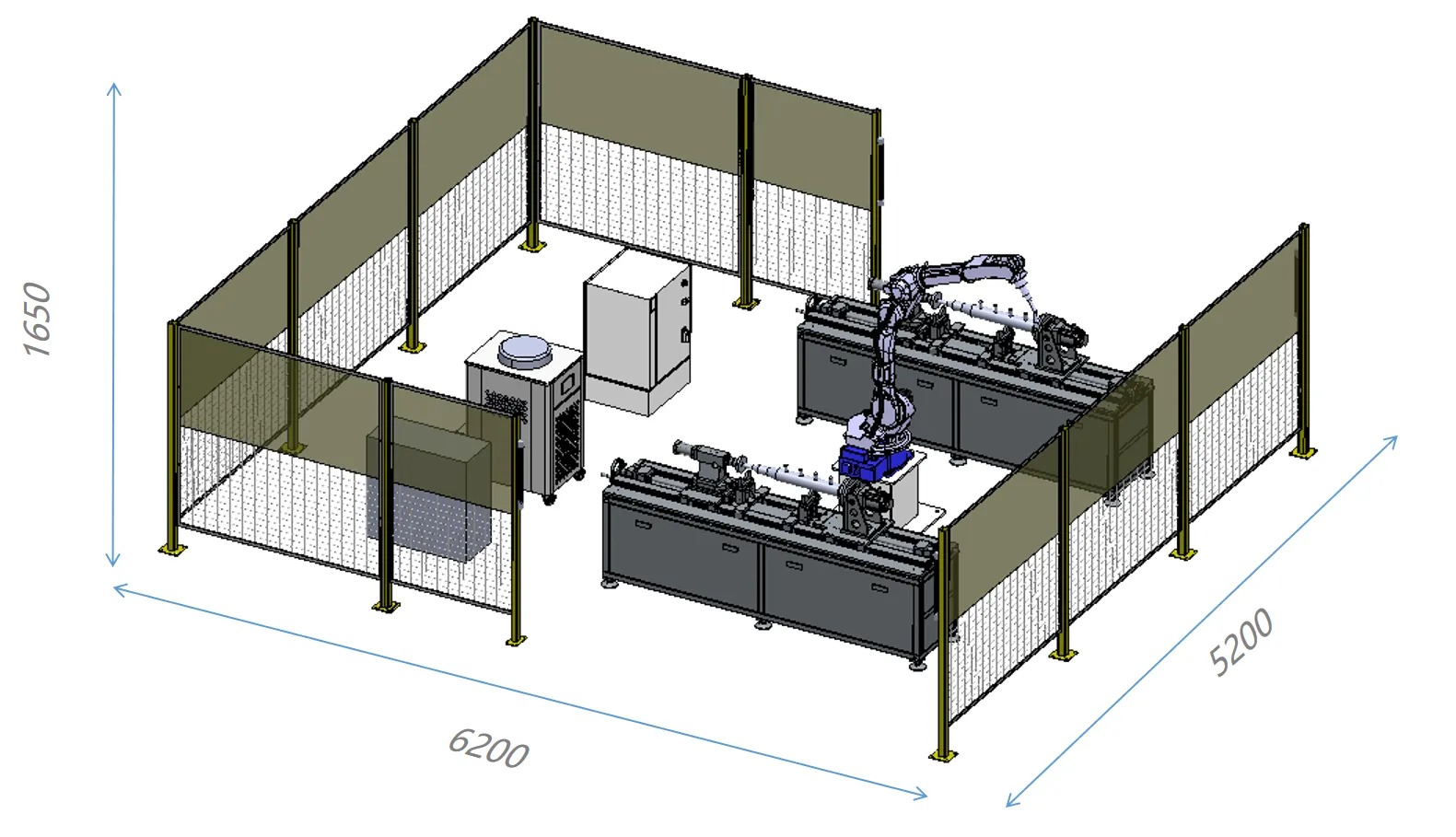 Water distributor welding workbench